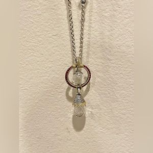 KONSTANTINO Pythia Double Drop Pendant Necklace